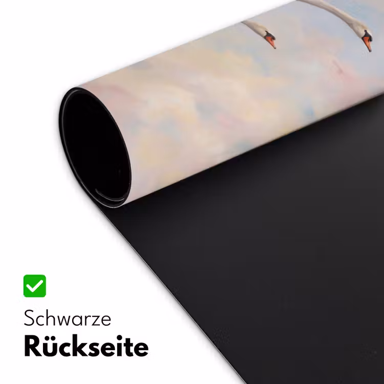 Vogel - Vliegend - Lucht - Modern - Pastel Muismat XXL klein -ysfeer2_duits