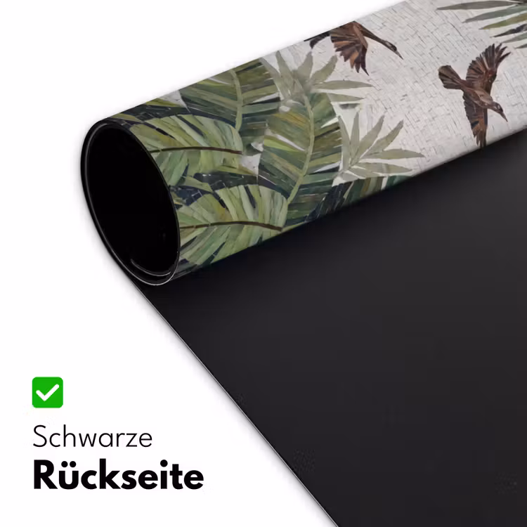 Vogel - Vliegend - Tropisch - Mozaïek - Groen Muismat XXL klein -ysfeer2_duits