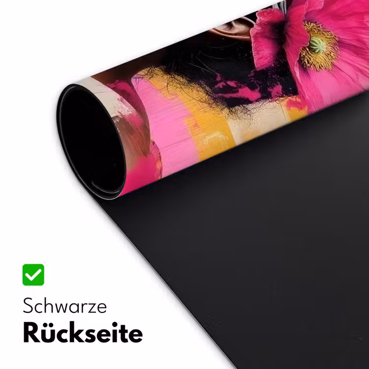 Vogel - Vrouw - Abstract - Bloem Muismat XXL klein -ysfeer2_duits