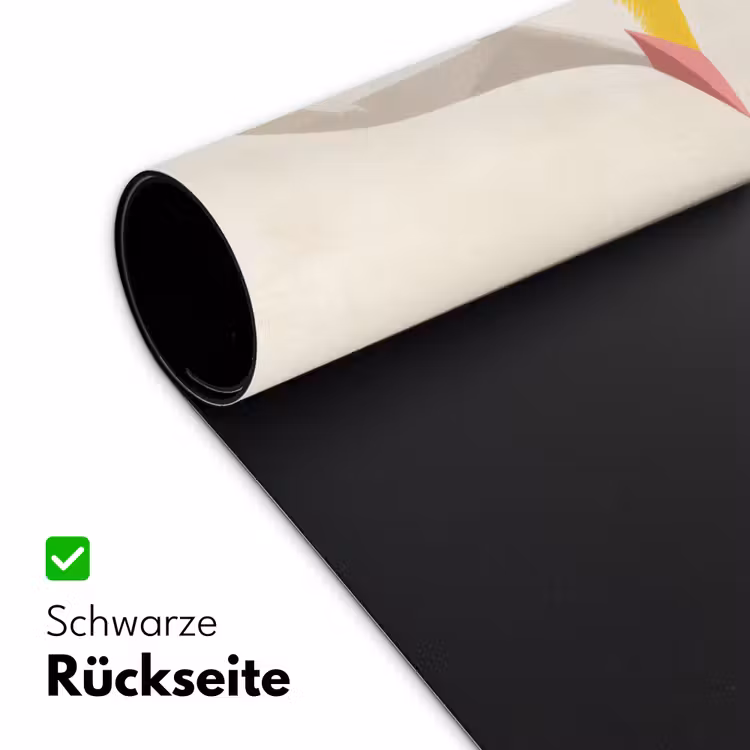 Vogel - Minimalistisch - Geel Muismat XXL klein -ysfeer2_duits