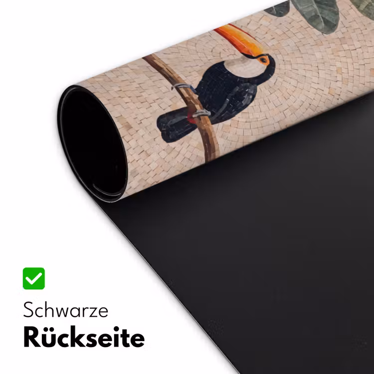 Vogel - Mozaïek - Tropisch - Natuur - Kleurrijk Muismat XXL klein -ysfeer2_duits