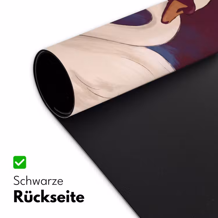 Schreibtischunterlage - Vogel – Paar – Liebe – Abstrakt – Weiß - Vogel - Koppel - Liefde - Abstract - Wit Muismat XXL klein