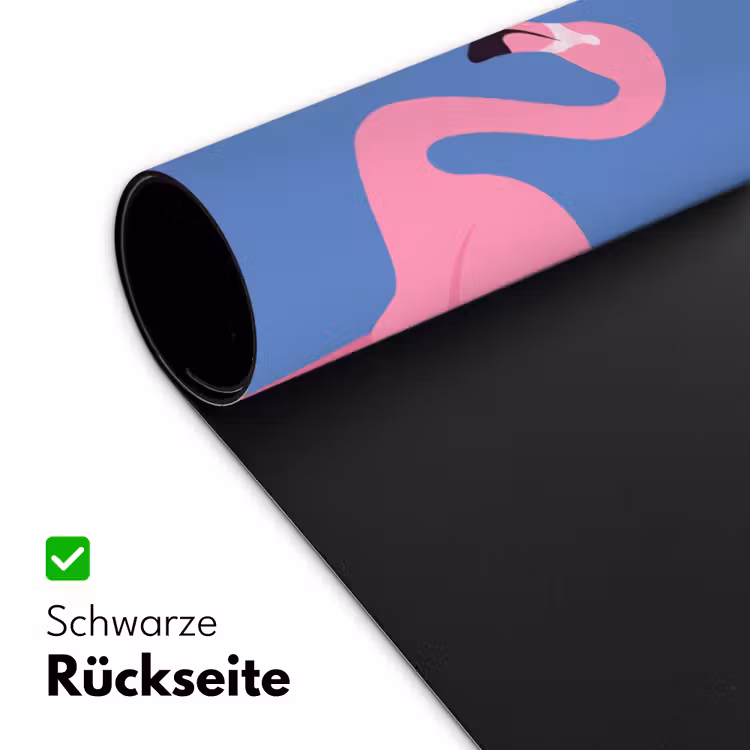 Schreibtischunterlage - Vogel – Paar – Tiere – Modern – Rosa - Vogel - Paar - Dieren - Modern - Roze Muismat XXL klein