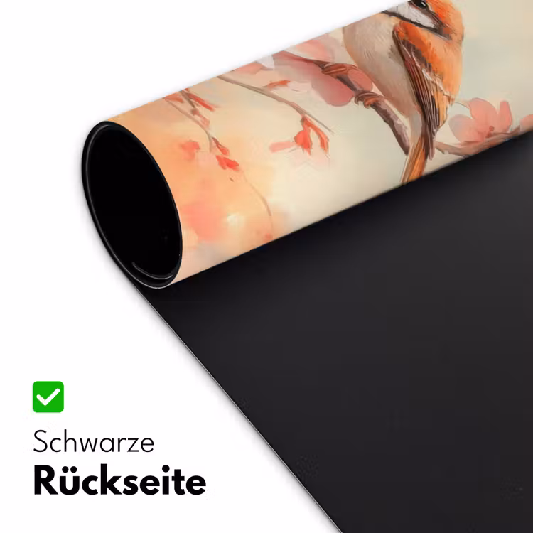 Vogels - Romantic - Bloesemtak Muismat XXL klein -ysfeer2_duits