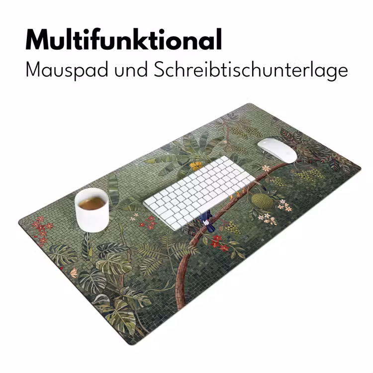 Vogel - Dier - Jungle - Mozaïek - Natuur Muismat XXL klein -ysfeer4_duits