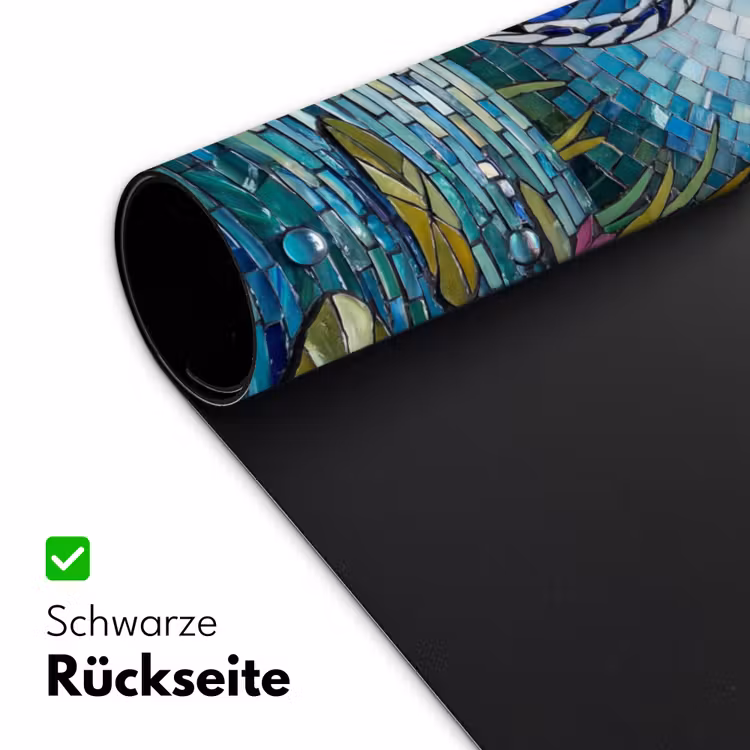 Vogel - Water - Natuur - Abstract - Blauw Muismat XXL klein -ysfeer2_duits