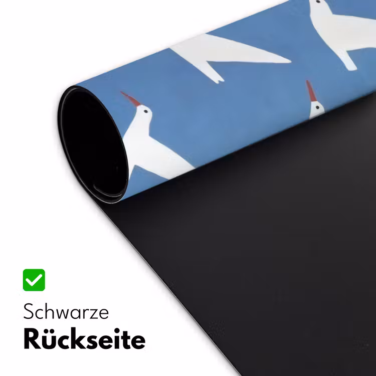 Vogels - Wit - Patroon Muismat XXL klein -ysfeer2_duits