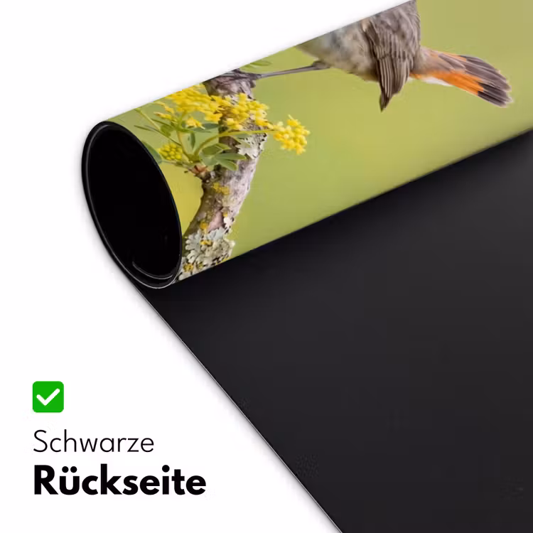 Vogel - Tak - Natuur - Kleurrijk Muismat XXL klein -ysfeer2_duits