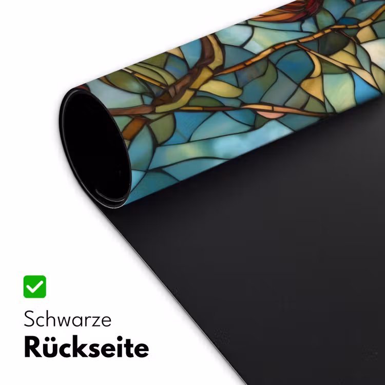 Vogel - Tak - Rozen - Mozaïek Muismat XXL klein -ysfeer2_duits