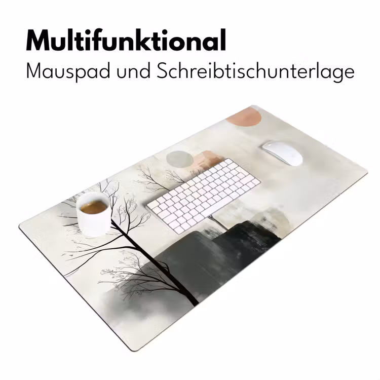 Wabi sabi - Beige - Plant Muismat XXL klein -ysfeer4_duits