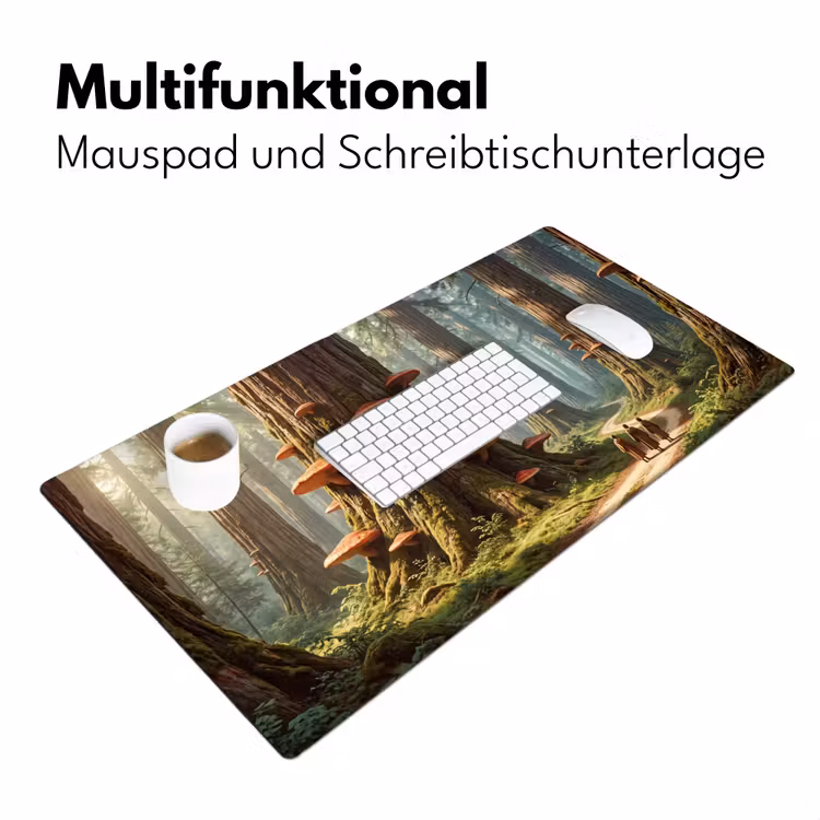 Schreibtischunterlage - Wald – Bäume – Natur - Bos - Bomen - Natuur Muismat XXL klein