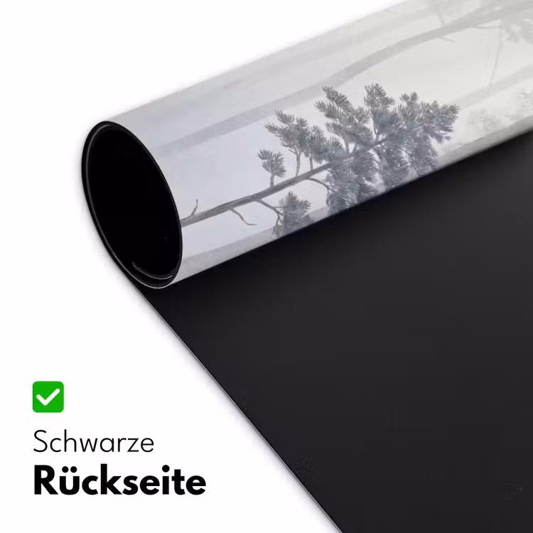 Bos - Bomen - Mist - Natuur - Illustratie - Grijs Muismat XXL klein -ysfeer2_duits