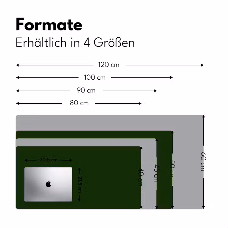 Forest - Green - Groen Muismat XXL klein 681 -ysfeer5_duits