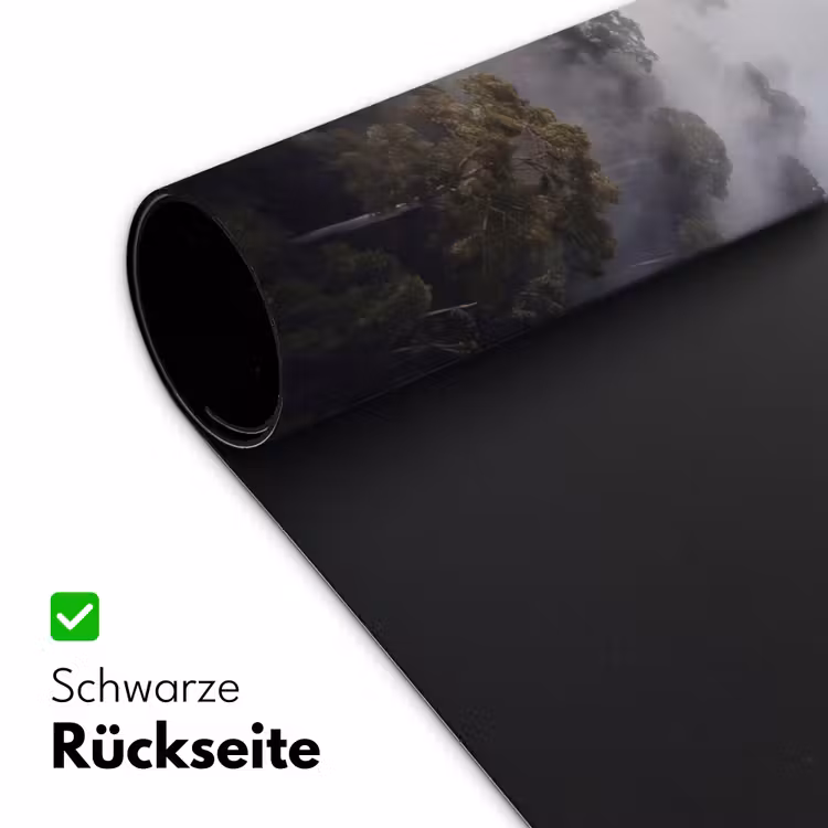 Bos - Mist - Natuur - Groen Muismat XXL klein -ysfeer2_duits