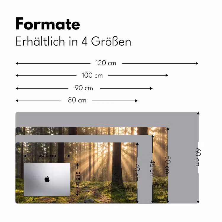 Bos - Zonlicht - Gras Muismat XXL klein -ysfeer5_duits