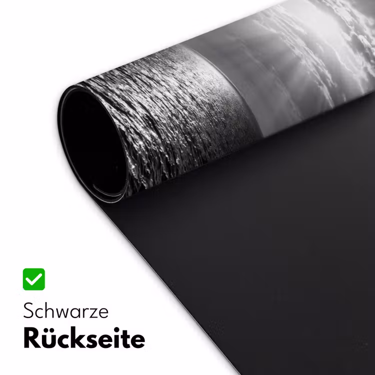 Water - Boot - Lucht - Natuur - Zwart-wit Muismat XXL klein -ysfeer2_duits