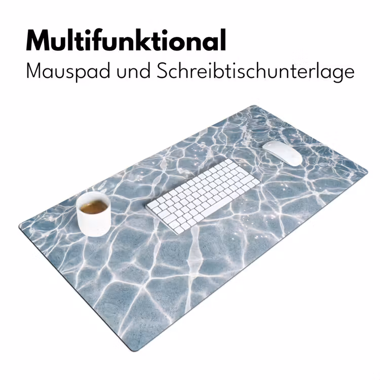 Water - Reflectie - Zonlicht Muismat XXL klein -ysfeer4_duits