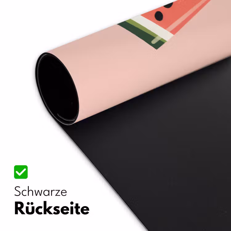 Watermeloen - Ijsje - Pitjes - Rood Muismat XXL klein -ysfeer2_duits