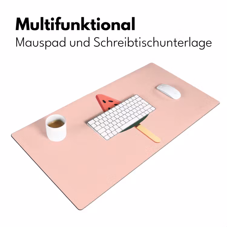 Watermeloen - Ijsje - Pitjes - Rood Muismat XXL klein -ysfeer4_duits