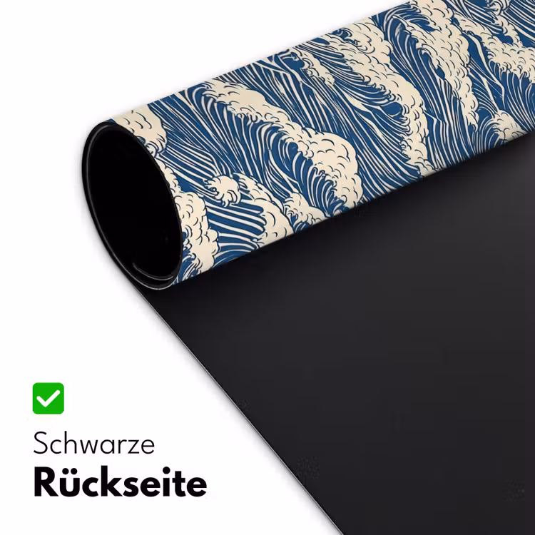 Golven - Klassiek - Blauw Muismat XXL klein 681 -ysfeer2_duits