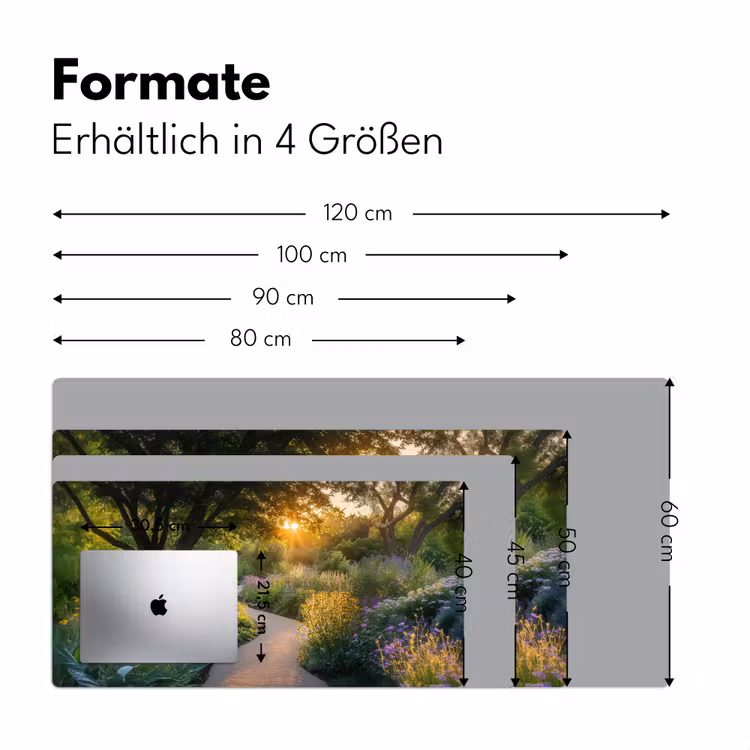 Pad - Bloemen - Park Muismat XXL klein -ysfeer5_duits
