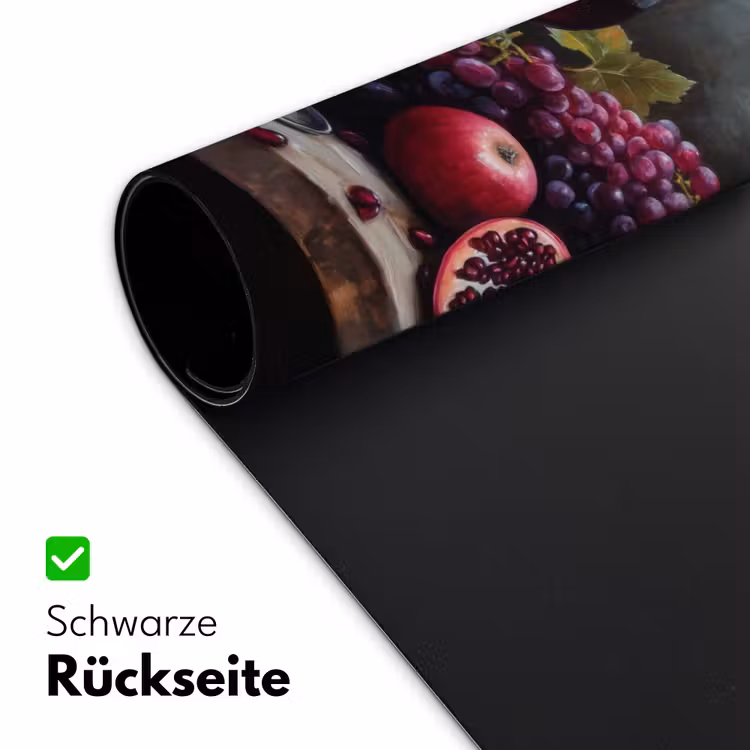 Wijn - Fruit - Stilleven Muismat XXL klein -ysfeer2_duits