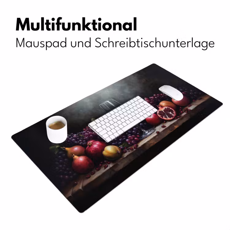 Wijn - Fruit - Stilleven Muismat XXL klein -ysfeer4_duits