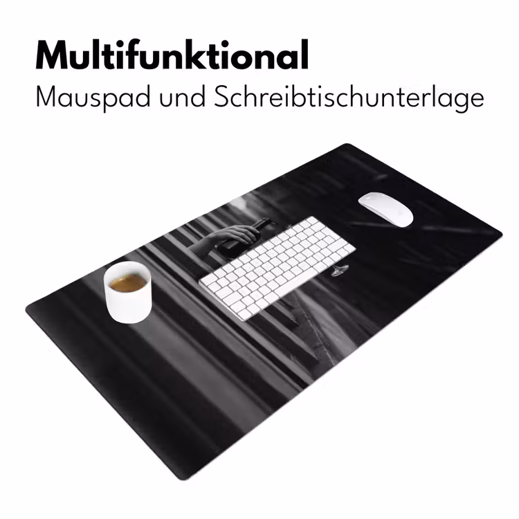 Wijnfles - Glas - Handen - Raam Muismat XXL klein -ysfeer4_duits