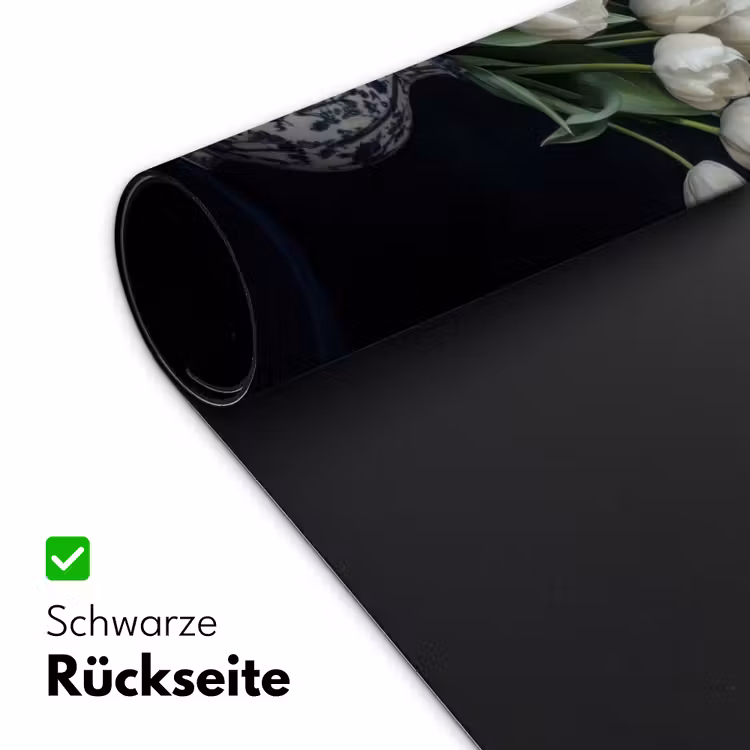 Wit - Bloemen - Tulpen - Vaas Muismat XXL klein -ysfeer2_duits