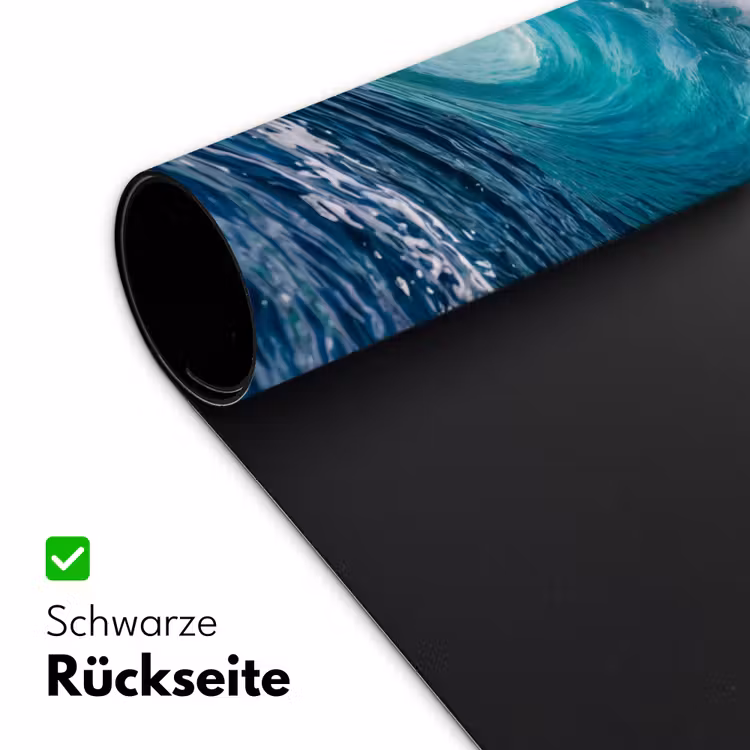 Golf - Oceaan - Water - Dynamisch - Blauw Muismat XXL klein -ysfeer2_duits