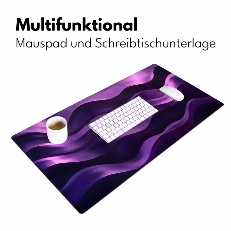 Golven - Abstract - Paars Muismat XXL klein -ysfeer4_duits