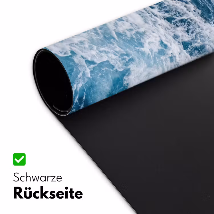 Golven - Oceaan - Blauw Muismat XXL klein -ysfeer2_duits