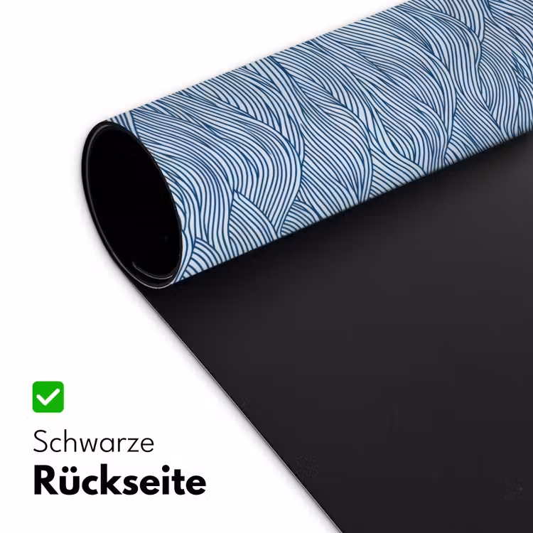 Golven - Ritmisch - Blauw Muismat XXL klein 681 -ysfeer2_duits