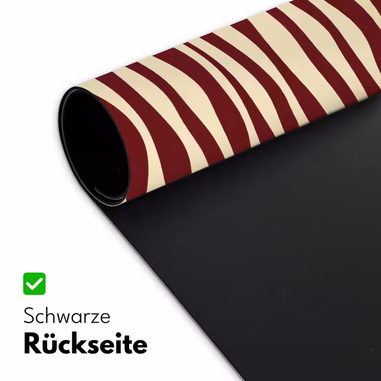Golven - Rood - Patroon - Crème Muismat XXL klein 681 -ysfeer2_duits