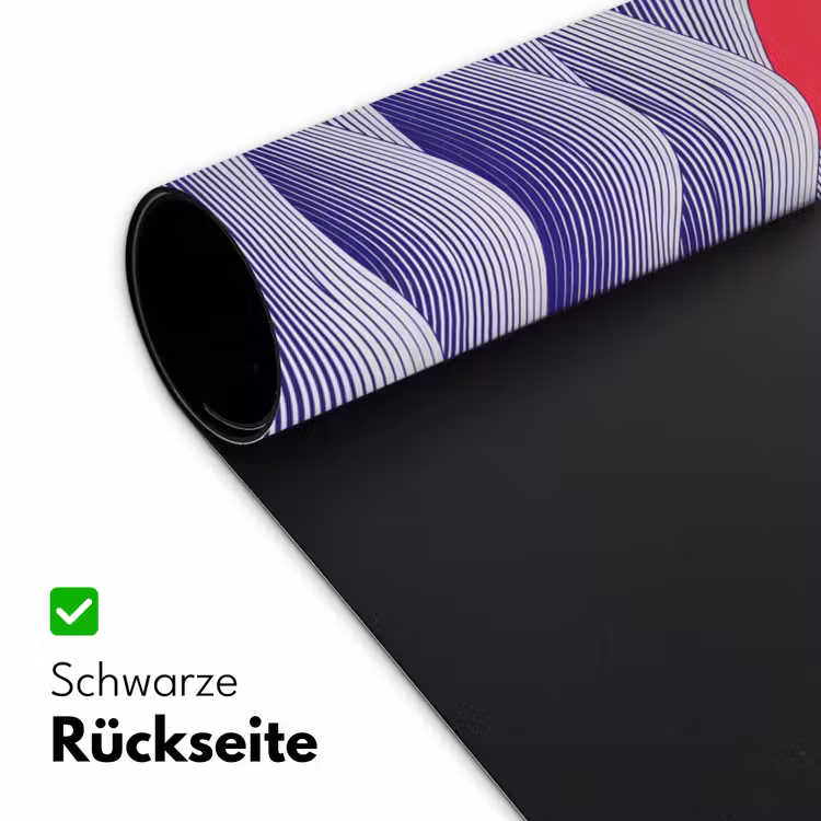 Golven - Zon - Natuur - Abstract - Rood Muismat XXL klein -ysfeer2_duits