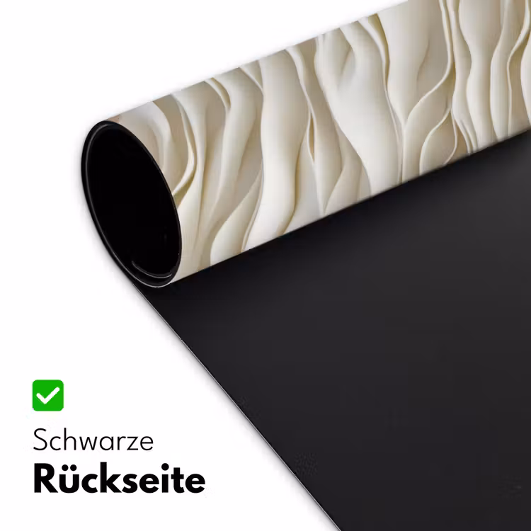 Golven - Wit - Minimalistisch Muismat XXL klein 681 -ysfeer2_duits
