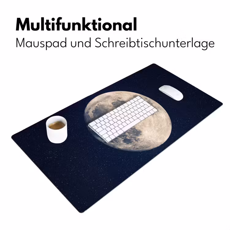 Ruimte - Maan - Kosmos Muismat XXL klein -ysfeer4_duits