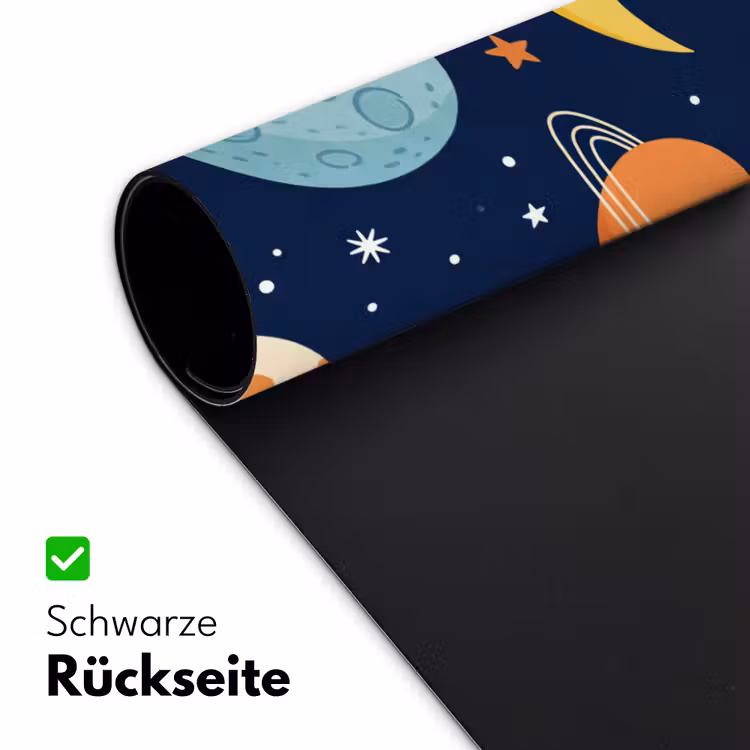 Ruimte - Planeten - Kleurrijk Muismat XXL klein -ysfeer2_duits
