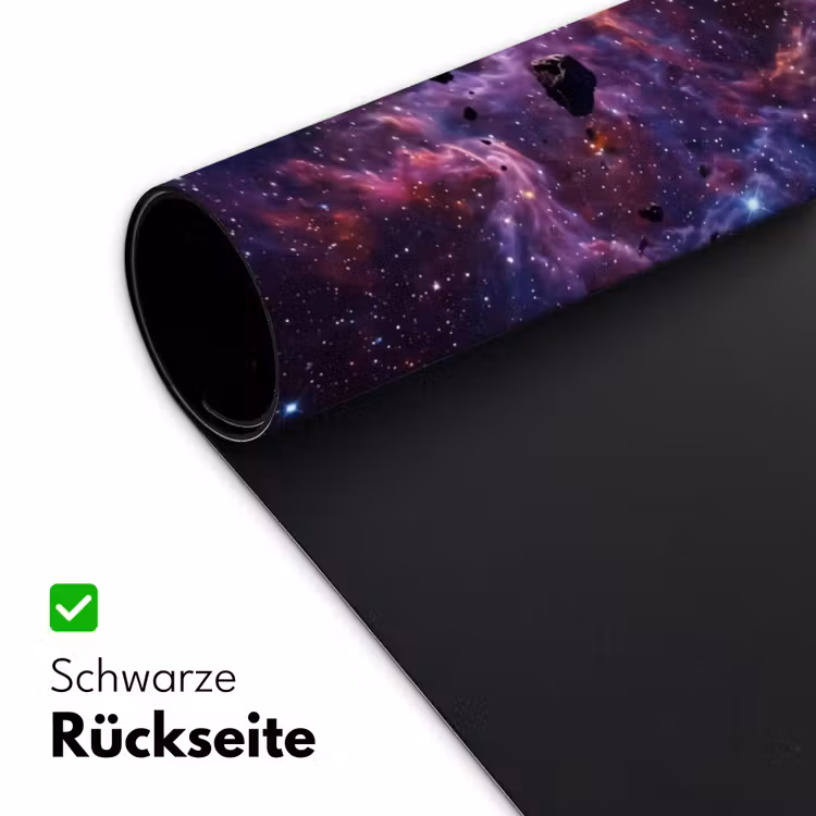 Space - Stars - Abstract - Colorful Muismat XXL klein -ysfeer2_duits