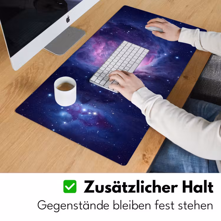 Ruimte - Sterren - Kleurrijk Muismat XXL klein -ysfeer3_duits