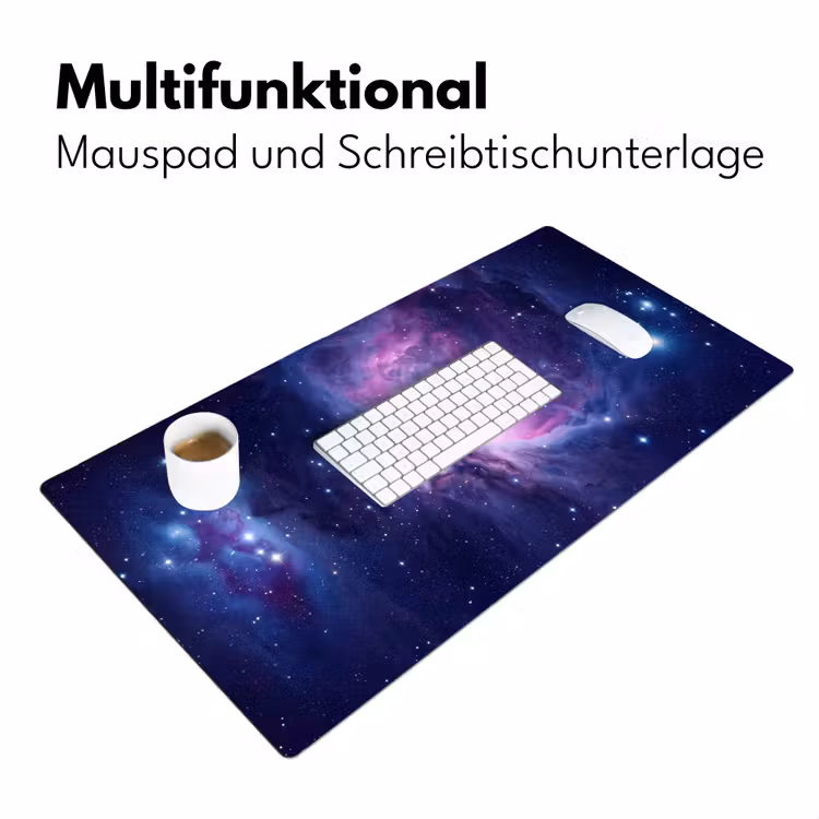 Ruimte - Sterren - Kleurrijk Muismat XXL klein -ysfeer4_duits