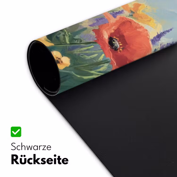 Weide - Bloemen - Kleurrijk Muismat XXL klein -ysfeer2_duits