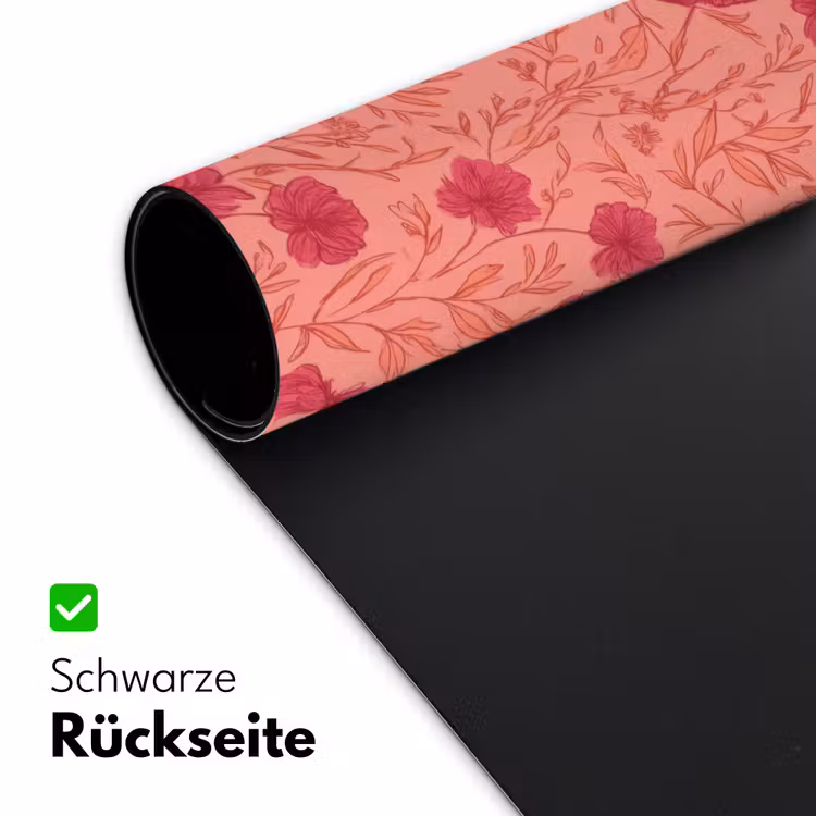 Weidebloemen - Romantisch - Roze Muismat XXL klein 681 -ysfeer2_duits