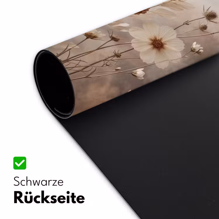 Wilde bloemen - Botanisch - Vintage - Natuur - Rustiek Muismat XXL klein -ysfeer2_duits