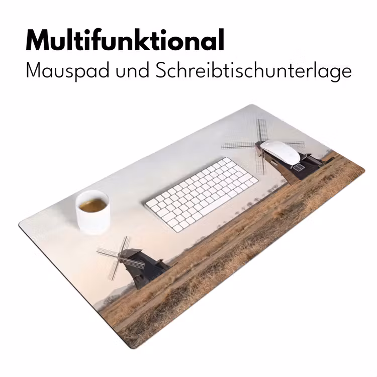 Windmolens - Landschap - Veld Muismat XXL klein -ysfeer4_duits
