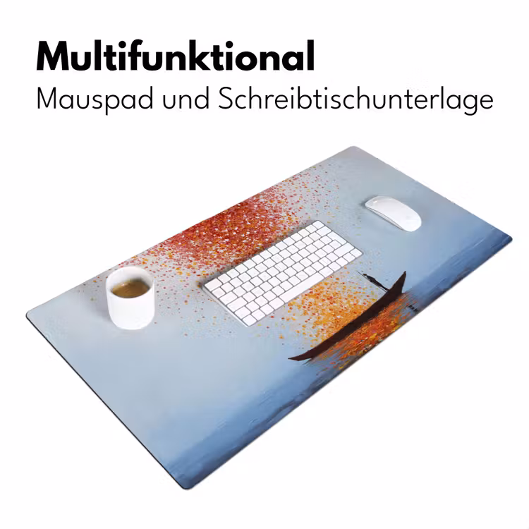 Wolk - Confetti - Boot - Wateroppervlakte Muismat XXL klein -ysfeer4_duits