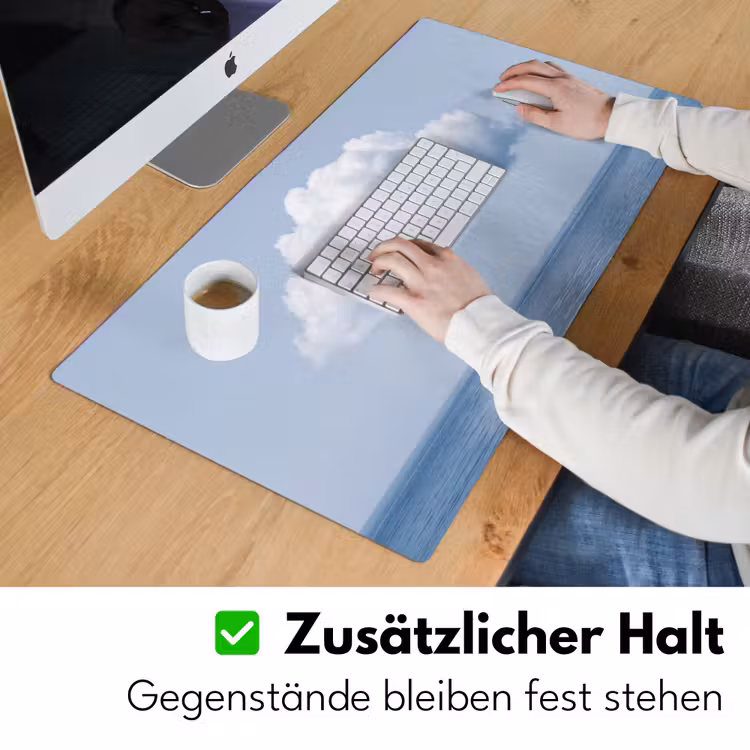 Schreibtischunterlage - Wolke – Regen – Natur - Wolk - Regen - Natuur Muismat XXL klein