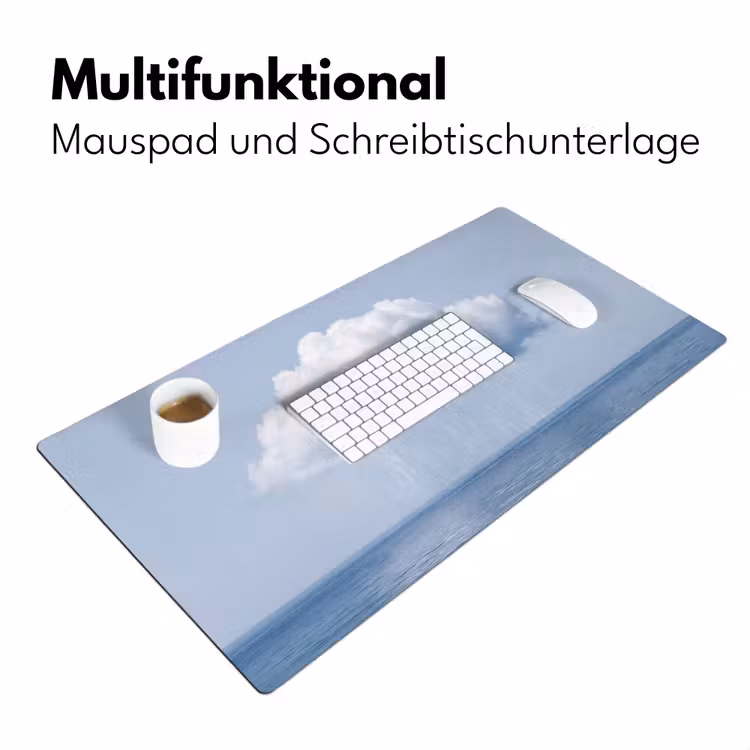 Schreibtischunterlage - Wolke – Regen – Natur - Wolk - Regen - Natuur Muismat XXL klein