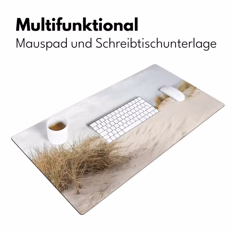 Wolken - Duinlandschap - Zand Muismat XXL klein -ysfeer4_duits