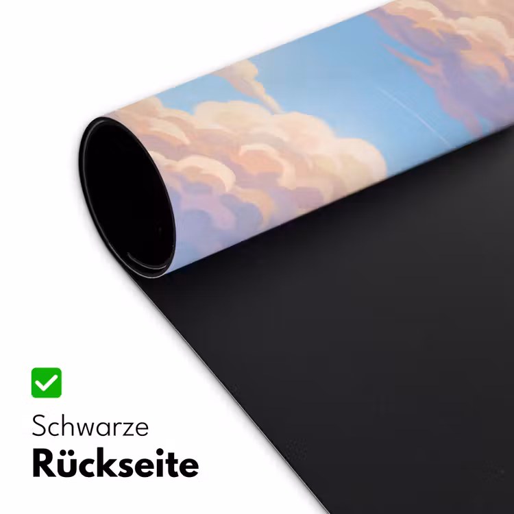 Wolken - Lucht - Natuur - Blauw Muismat XXL klein -ysfeer2_duits